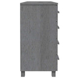 vidaXL Dressoir HAMAR 113x40x80 cm massief grenenhout honingbruin