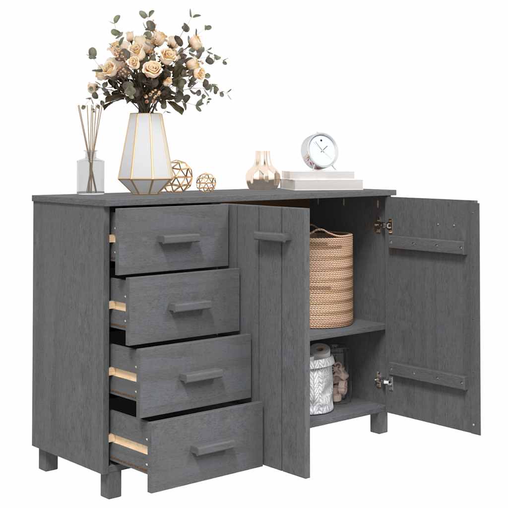 vidaXL Dressoir HAMAR 113x40x80 cm massief grenenhout honingbruin