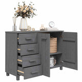 vidaXL Dressoir HAMAR 113x40x80 cm massief grenenhout honingbruin