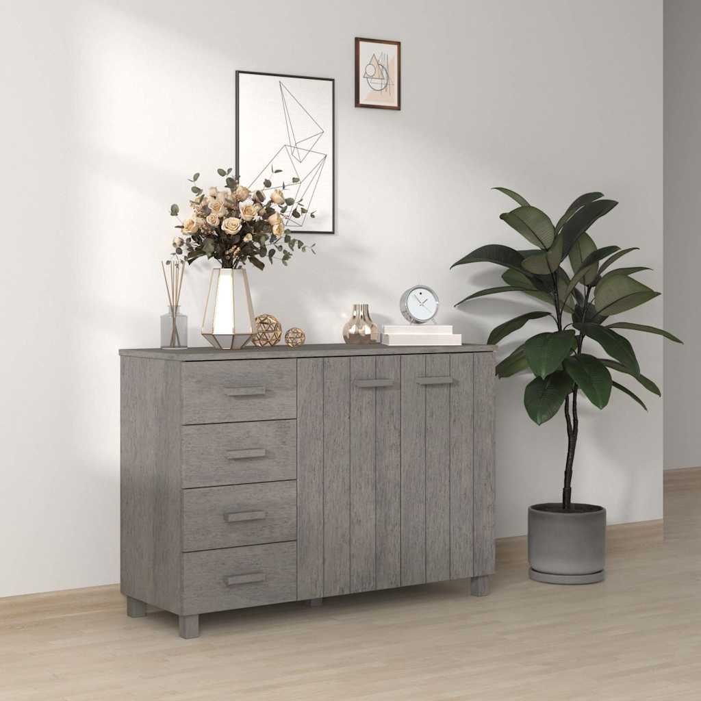 vidaXL Dressoir HAMAR 113x40x80 cm massief grenenhout honingbruin