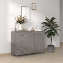 vidaXL Dressoir HAMAR 113x40x80 cm massief grenenhout honingbruin
