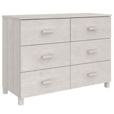 vidaXL Dressoir HAMAR 113x40x80 cm massief grenenhout honingbruin