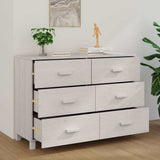 vidaXL Dressoir HAMAR 113x40x80 cm massief grenenhout honingbruin