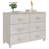 vidaXL Dressoir HAMAR 113x40x80 cm massief grenenhout honingbruin