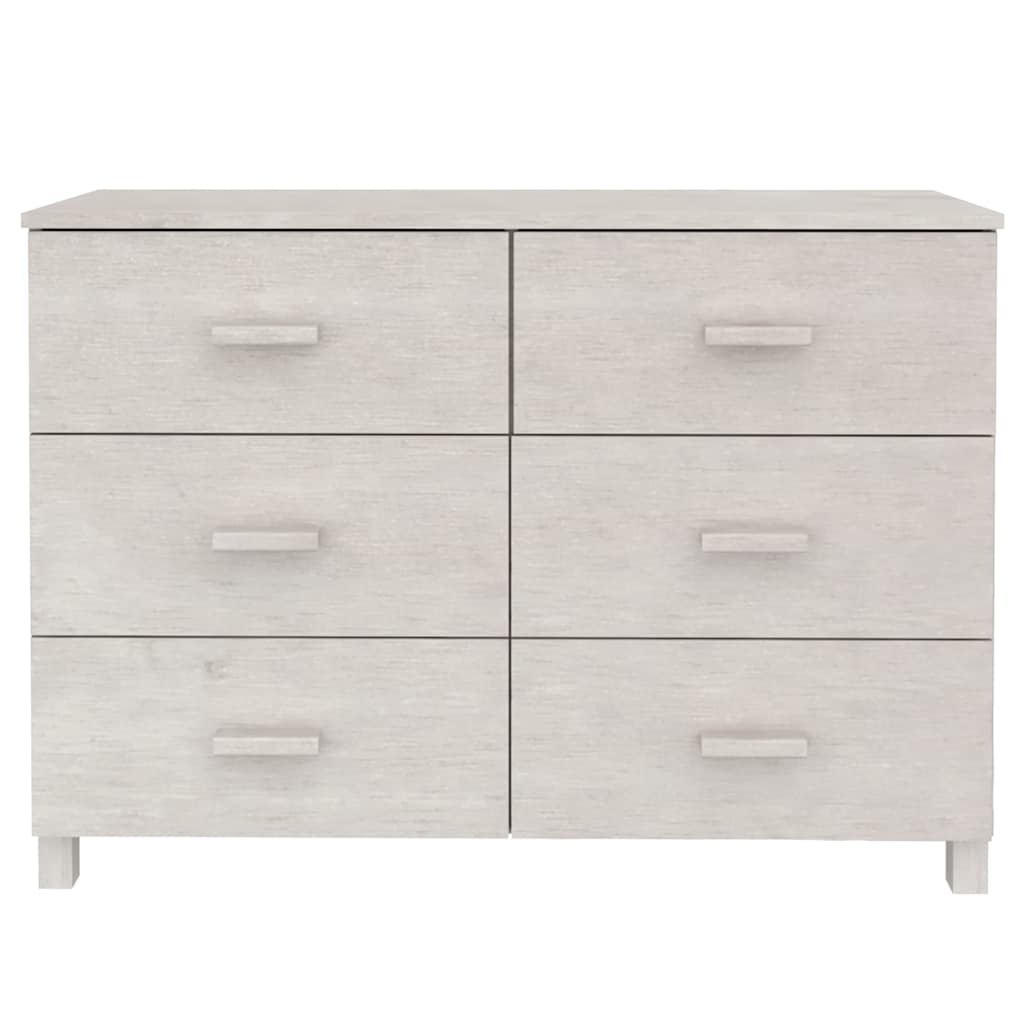 vidaXL Dressoir HAMAR 113x40x80 cm massief grenenhout honingbruin