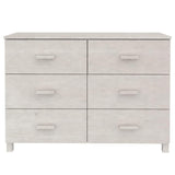 vidaXL Dressoir HAMAR 113x40x80 cm massief grenenhout honingbruin