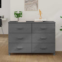 vidaXL Dressoir HAMAR 113x40x80 cm massief grenenhout honingbruin