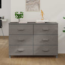 vidaXL Dressoir HAMAR 113x40x80 cm massief grenenhout honingbruin