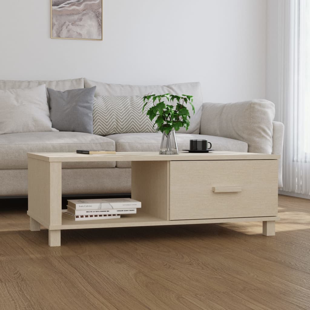 vidaXL Salontafel HAMAR 100x55x35 cm massief grenenhout honingbruin