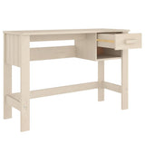 vidaXL Bureau HAMAR 110x40x75 cm massief grenenhout honingbruin