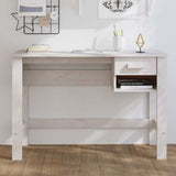 vidaXL Bureau HAMAR 110x40x75 cm massief grenenhout honingbruin
