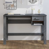vidaXL Bureau HAMAR 110x40x75 cm massief grenenhout honingbruin