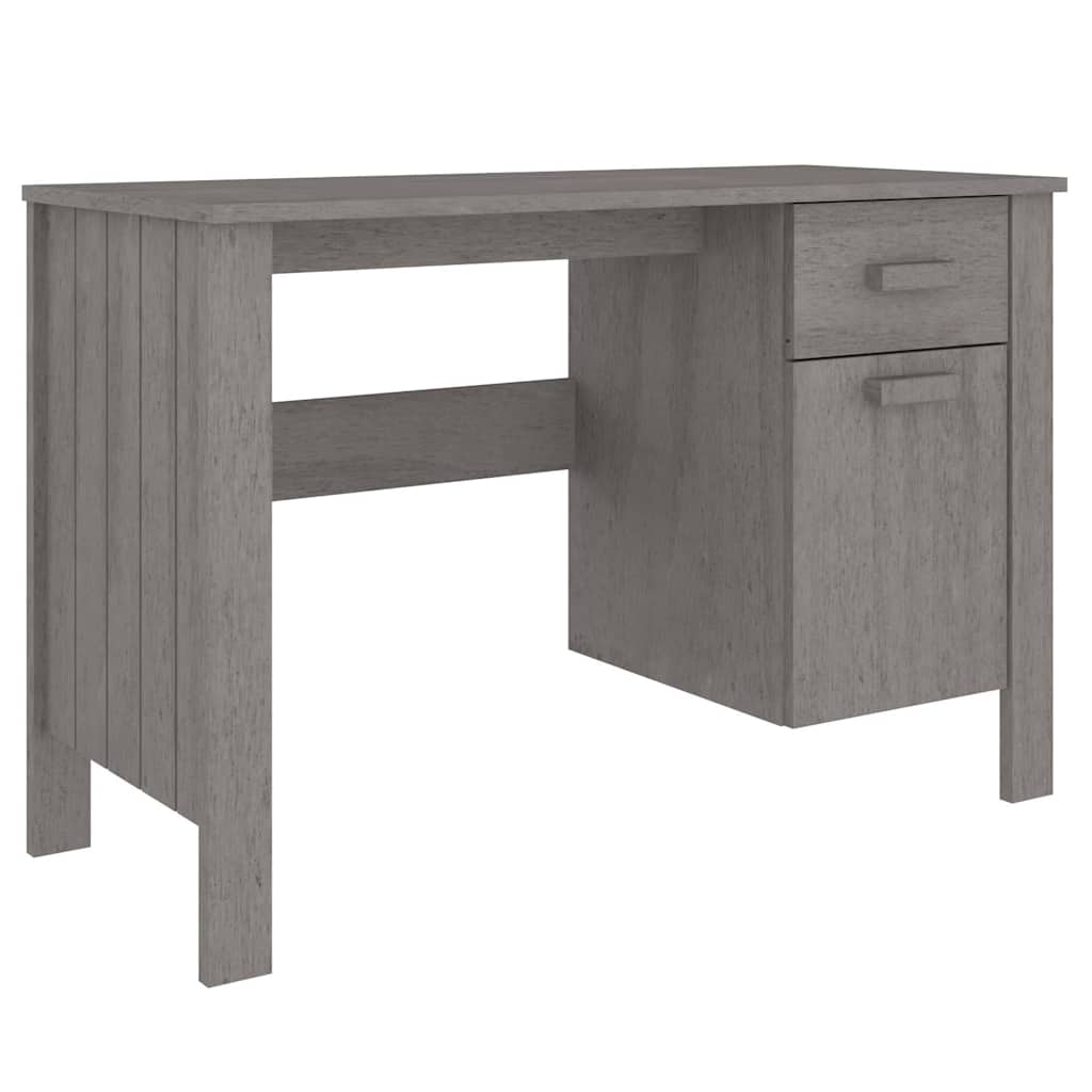 vidaXL Bureau HAMAR 113x50x75 cm massief grenenhout honingbruin