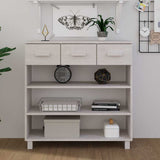 vidaXL Wandtafel HAMAR 90x35x90 cm massief grenenhout honingbruin