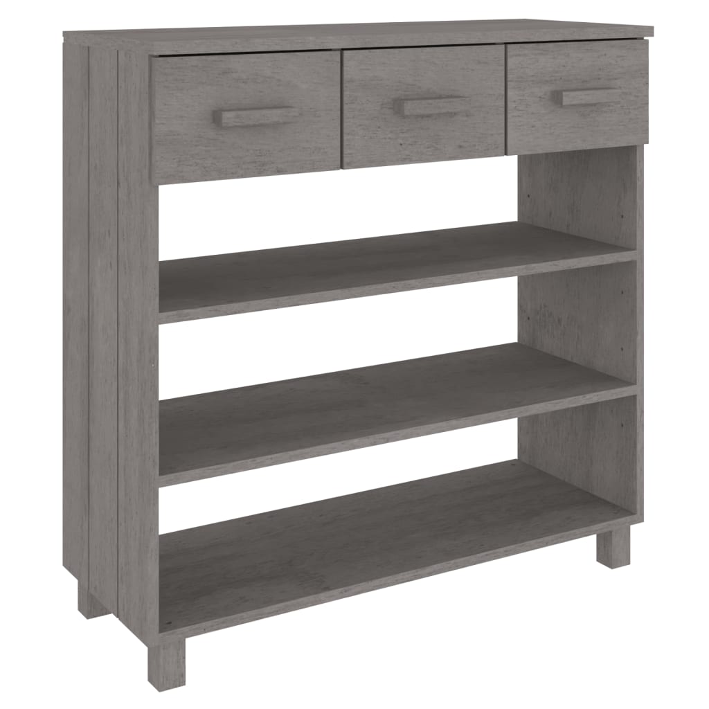 vidaXL Wandtafel HAMAR 90x35x90 cm massief grenenhout honingbruin