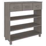 vidaXL Wandtafel HAMAR 90x35x90 cm massief grenenhout honingbruin
