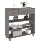 vidaXL Wandtafel HAMAR 90x35x90 cm massief grenenhout honingbruin