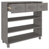 vidaXL Wandtafel HAMAR 90x35x90 cm massief grenenhout honingbruin