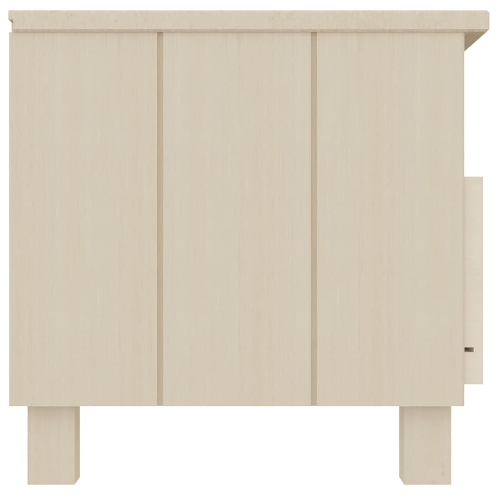vidaXL TV Cabinet HAMAR 106x40x40 cm Solid Pine Honey Brown