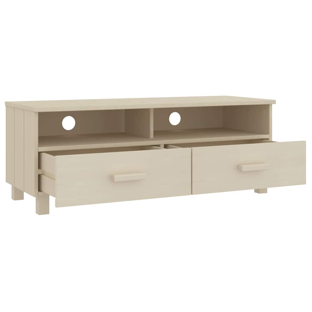 vidaXL TV Cabinet HAMAR 106x40x40 cm Solid Pine Honey Brown