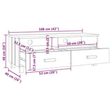 vidaXL TV Cabinet HAMAR 106x40x40 cm Solid Pine Honey Brown