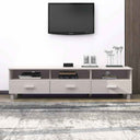 vidaXL TV Cabinet HAMAR 158x40x40 cm Solid Pine Honey Brown