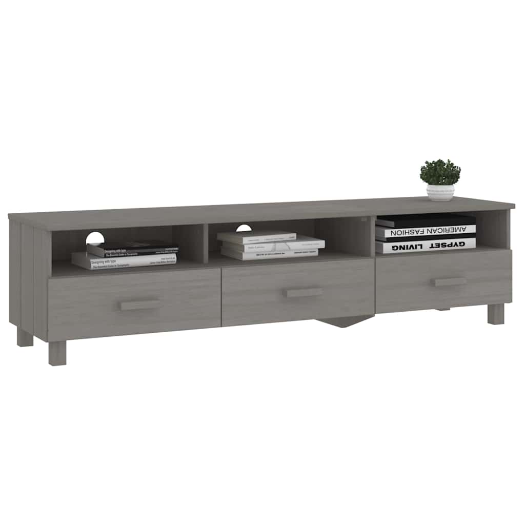 vidaXL TV Cabinet HAMAR 158x40x40 cm Solid Pine Honey Brown