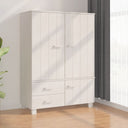 vidaXL Kledingkast HAMAR 99x45x137 cm massief grenenhout honingbruin