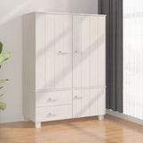 vidaXL Kledingkast HAMAR 99x45x137 cm massief grenenhout honingbruin