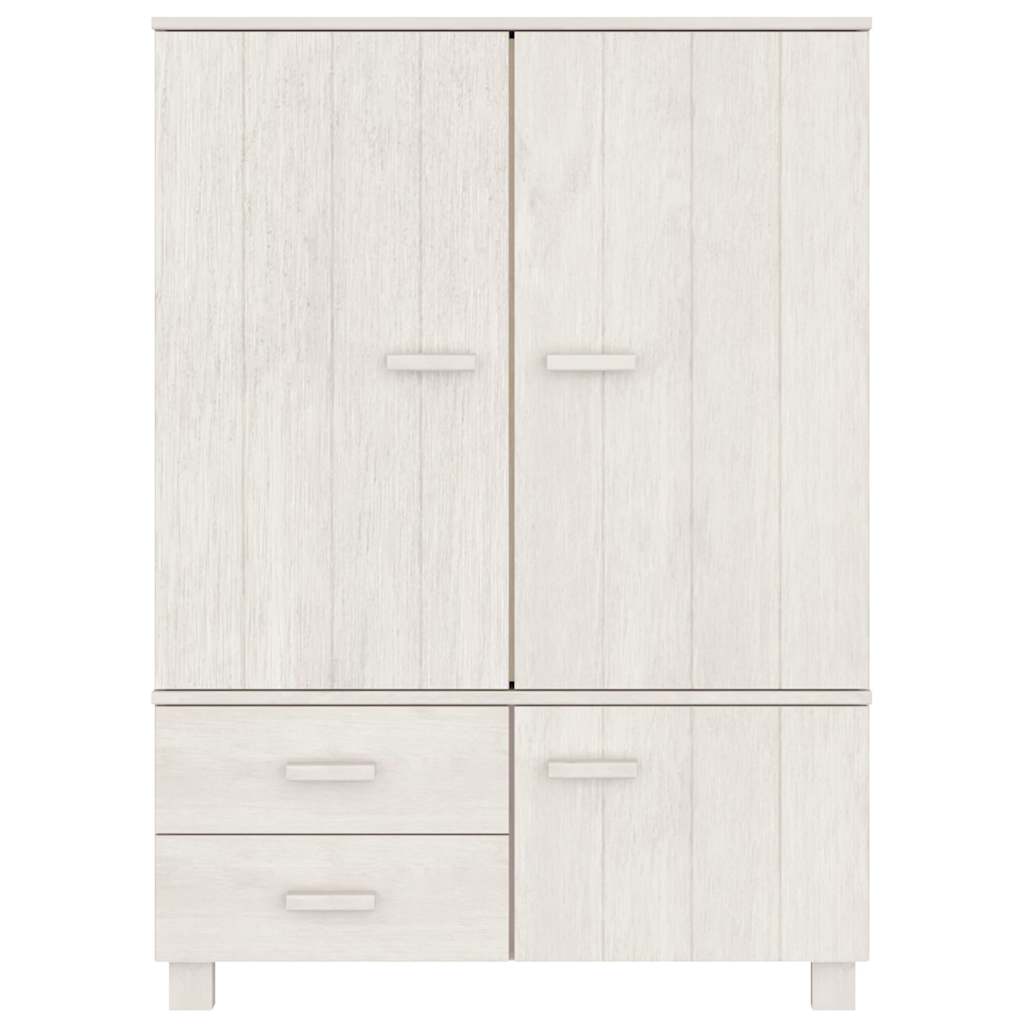 vidaXL Kledingkast HAMAR 99x45x137 cm massief grenenhout honingbruin
