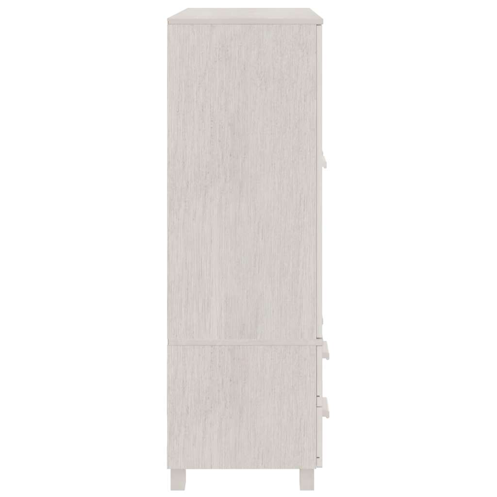 vidaXL Kledingkast HAMAR 99x45x137 cm massief grenenhout honingbruin