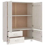vidaXL Kledingkast HAMAR 99x45x137 cm massief grenenhout honingbruin