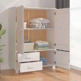 vidaXL Kledingkast HAMAR 99x45x137 cm massief grenenhout honingbruin