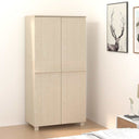 vidaXL Kledingkast HAMAR 89x50x180 cm massief grenenhout honingbruin