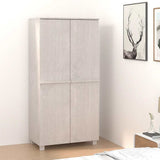 vidaXL Kledingkast HAMAR 89x50x180 cm massief grenenhout honingbruin