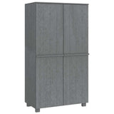 vidaXL Kledingkast HAMAR 89x50x180 cm massief grenenhout honingbruin
