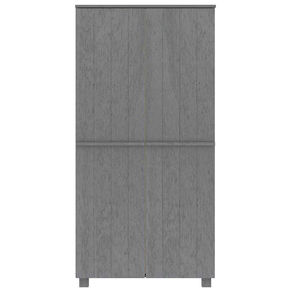 vidaXL Kledingkast HAMAR 89x50x180 cm massief grenenhout honingbruin