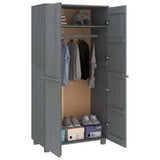 vidaXL Kledingkast HAMAR 89x50x180 cm massief grenenhout honingbruin