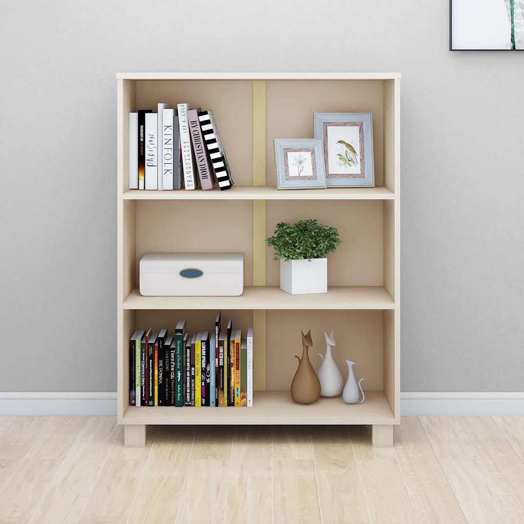 vidaXL Bookcase HAMAR 85x35x112 cm solid pine honey brown