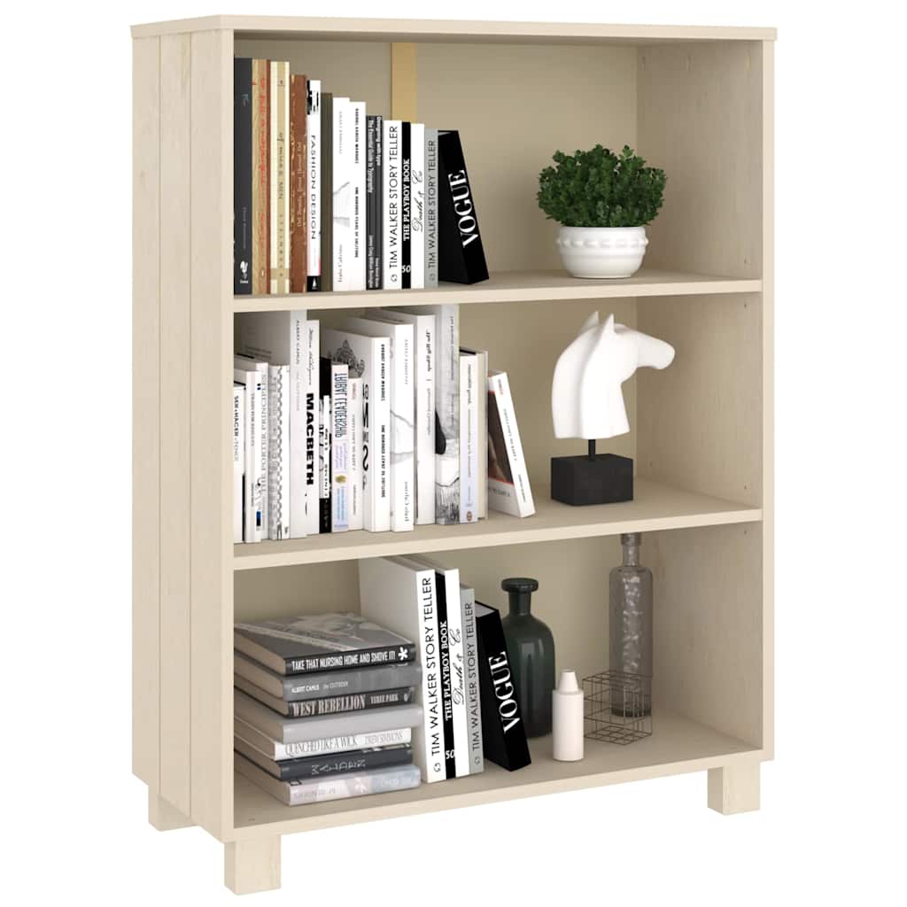 vidaXL Bookcase HAMAR 85x35x112 cm solid pine honey brown