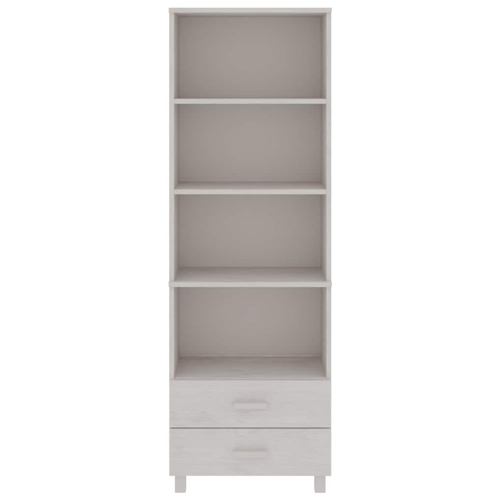 vidaXL Hoge kast HAMAR 60x35x180 cm massief grenenhout honingbruin
