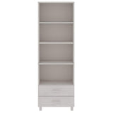 vidaXL Hoge kast HAMAR 60x35x180 cm massief grenenhout honingbruin