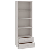 vidaXL Hoge kast HAMAR 60x35x180 cm massief grenenhout honingbruin