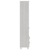 vidaXL Hoge kast HAMAR 60x35x180 cm massief grenenhout honingbruin