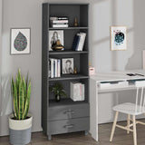 vidaXL Hoge kast HAMAR 60x35x180 cm massief grenenhout honingbruin