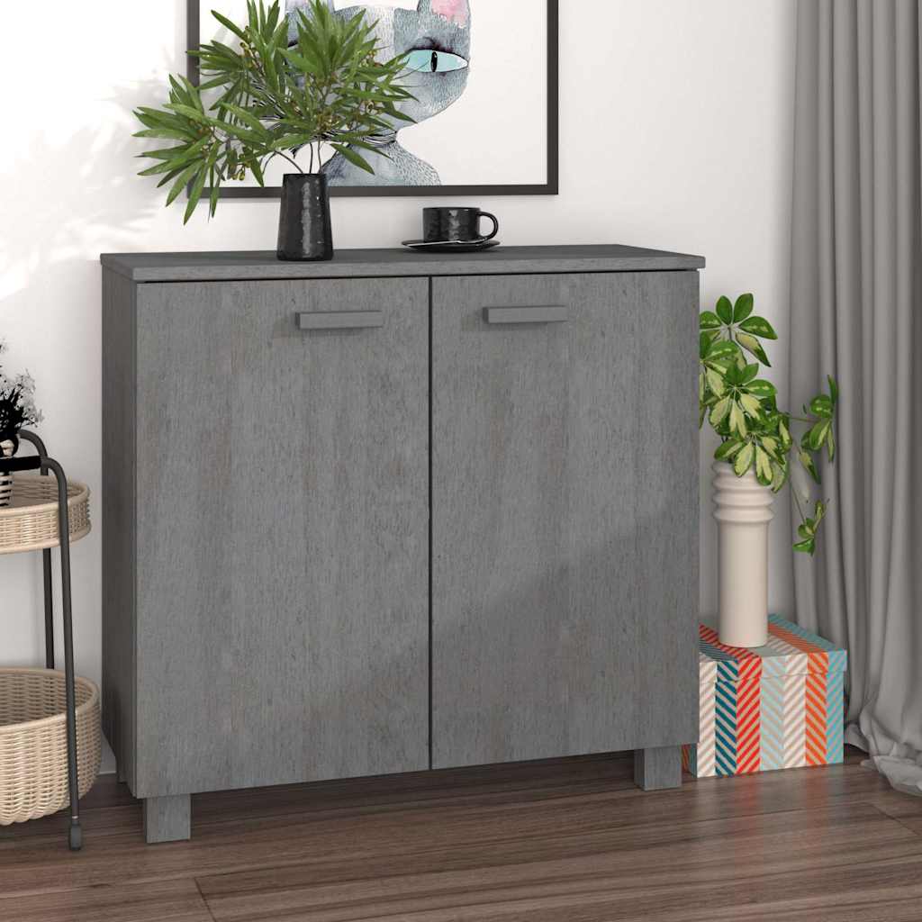vidaXL Dressoir HAMAR 85x35x80 cm massief grenenhout honingbruin