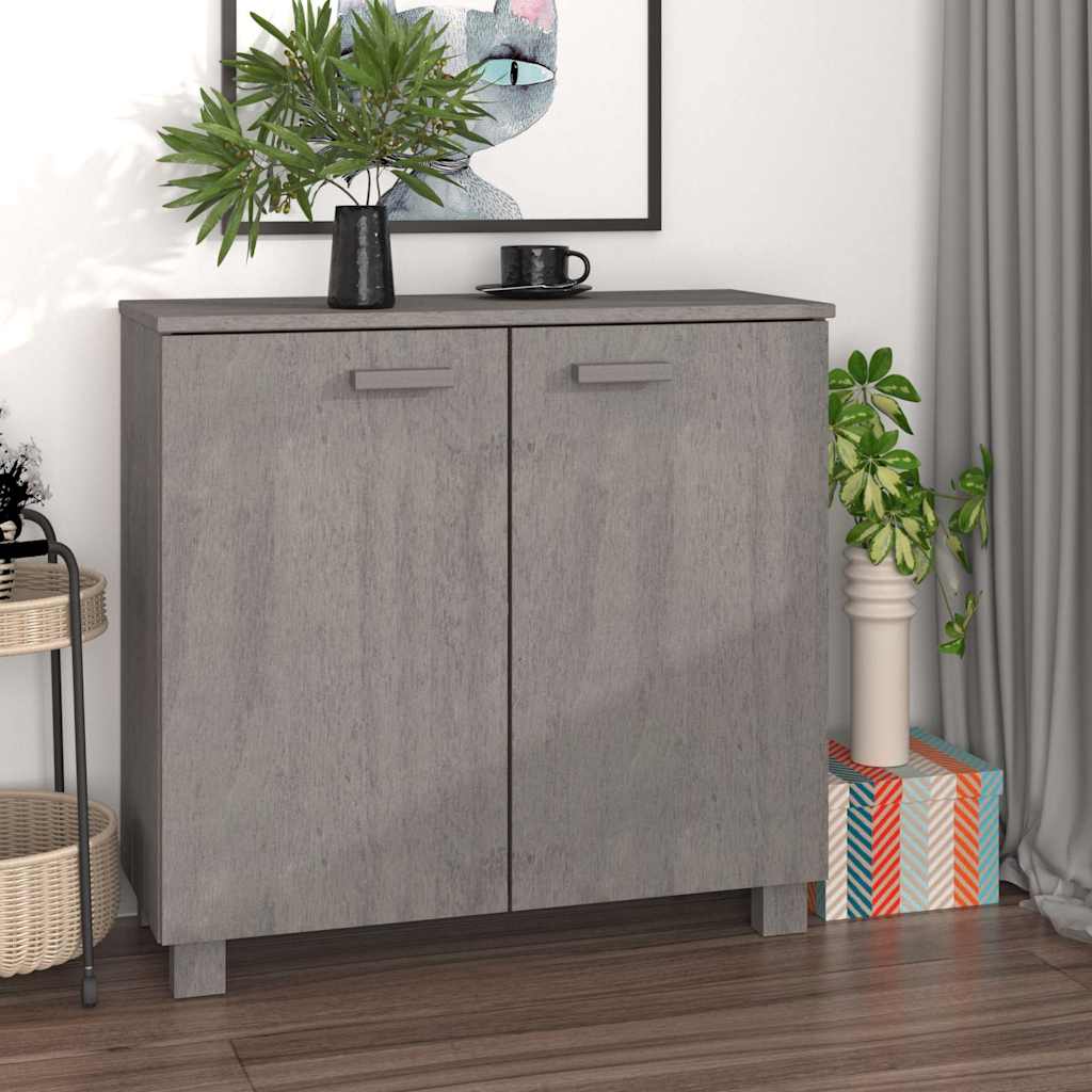 vidaXL Dressoir HAMAR 85x35x80 cm massief grenenhout honingbruin