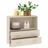 vidaXL Dressoir HAMAR 85x35x80 cm massief grenenhout honingbruin