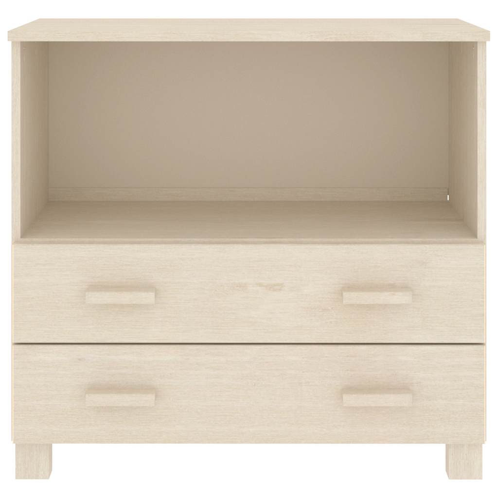 vidaXL Dressoir HAMAR 85x35x80 cm massief grenenhout honingbruin