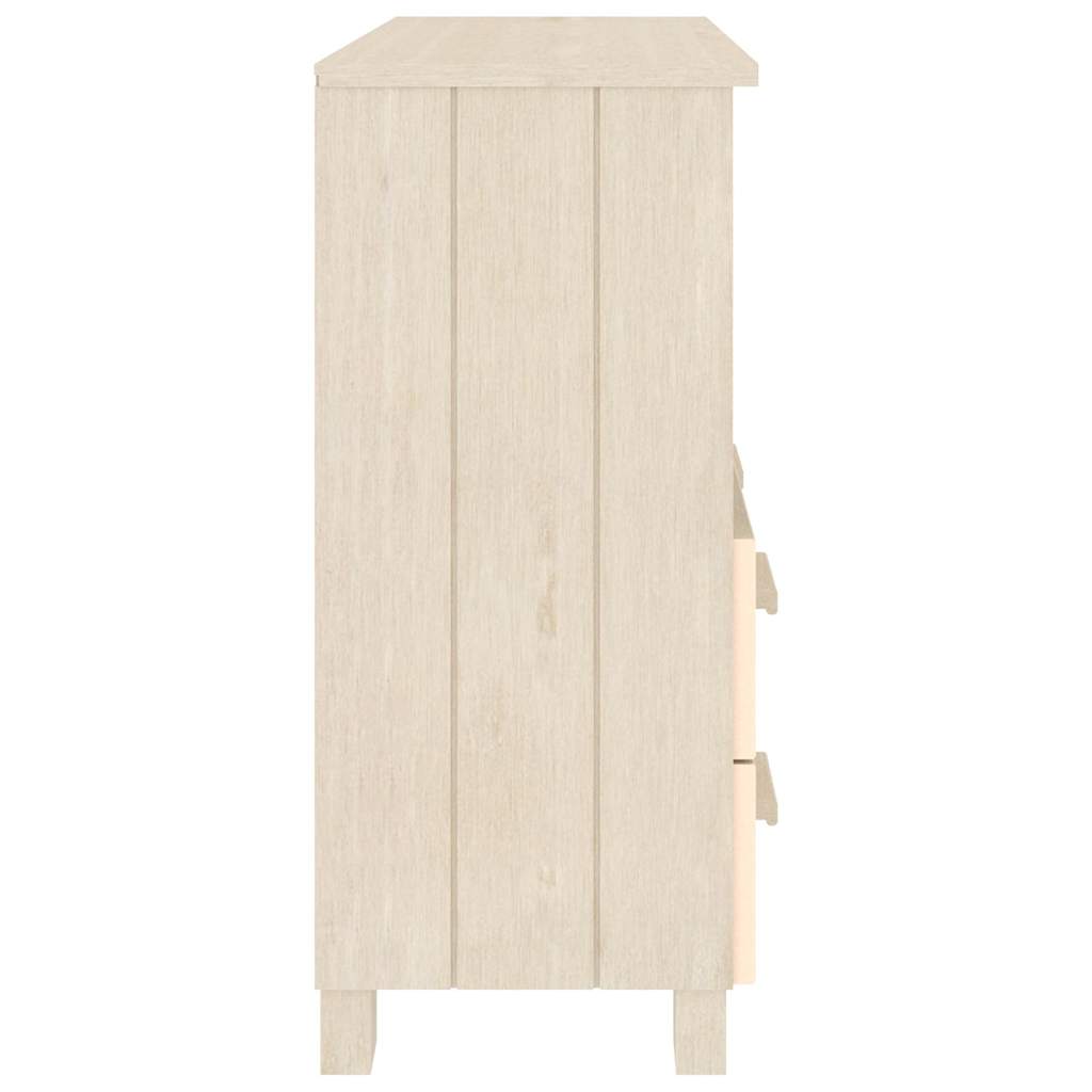 vidaXL Dressoir HAMAR 85x35x80 cm massief grenenhout honingbruin